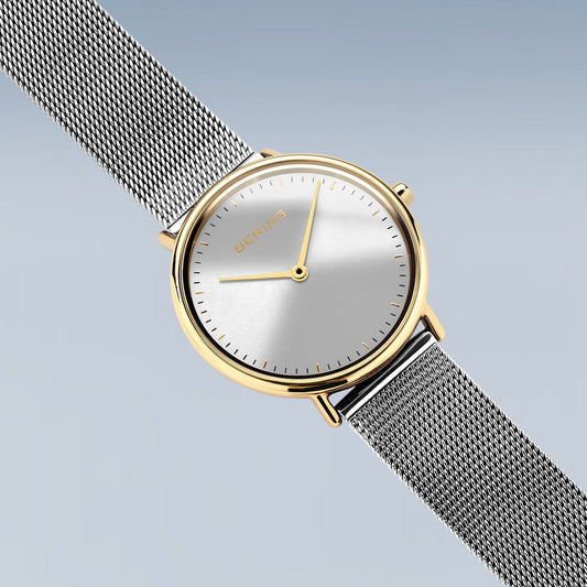 Two Colour Mesh Strap Watch