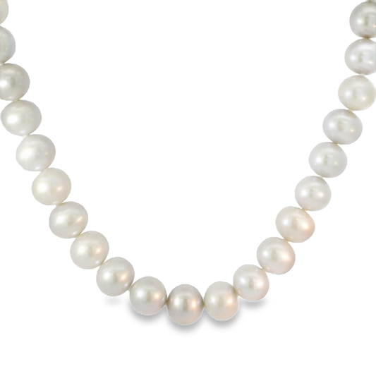 18" Grey Pearl Necklace
