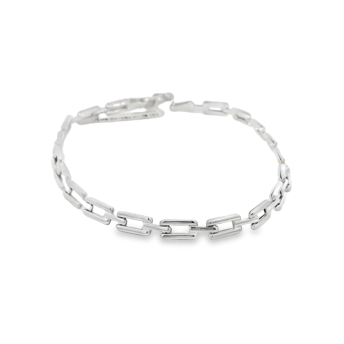 Link bracelet 9ct w/g