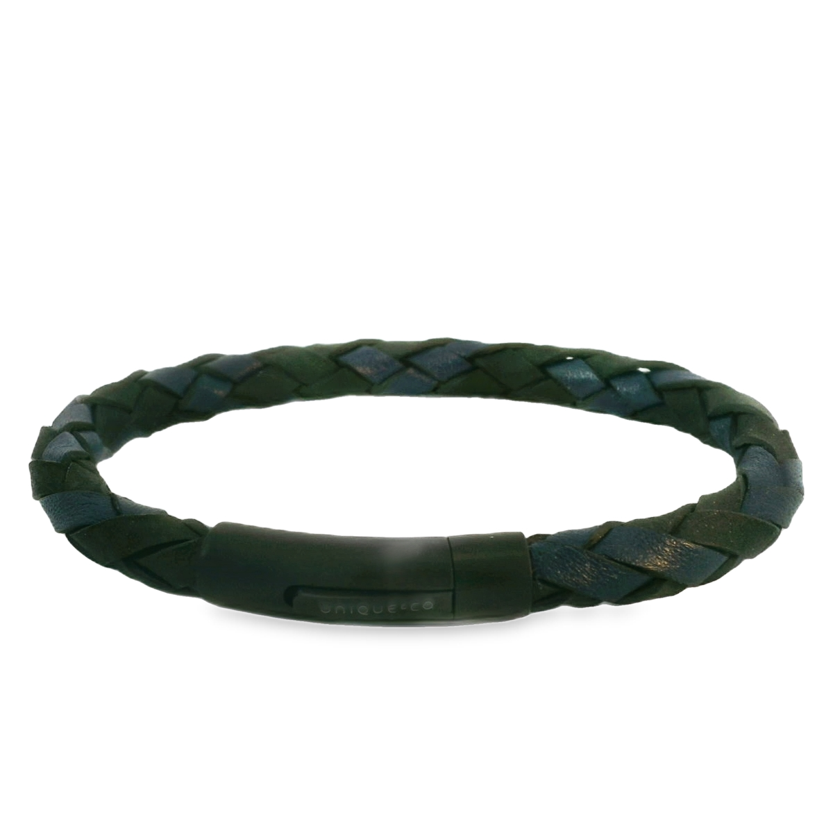 Black and Navy leather bracelet