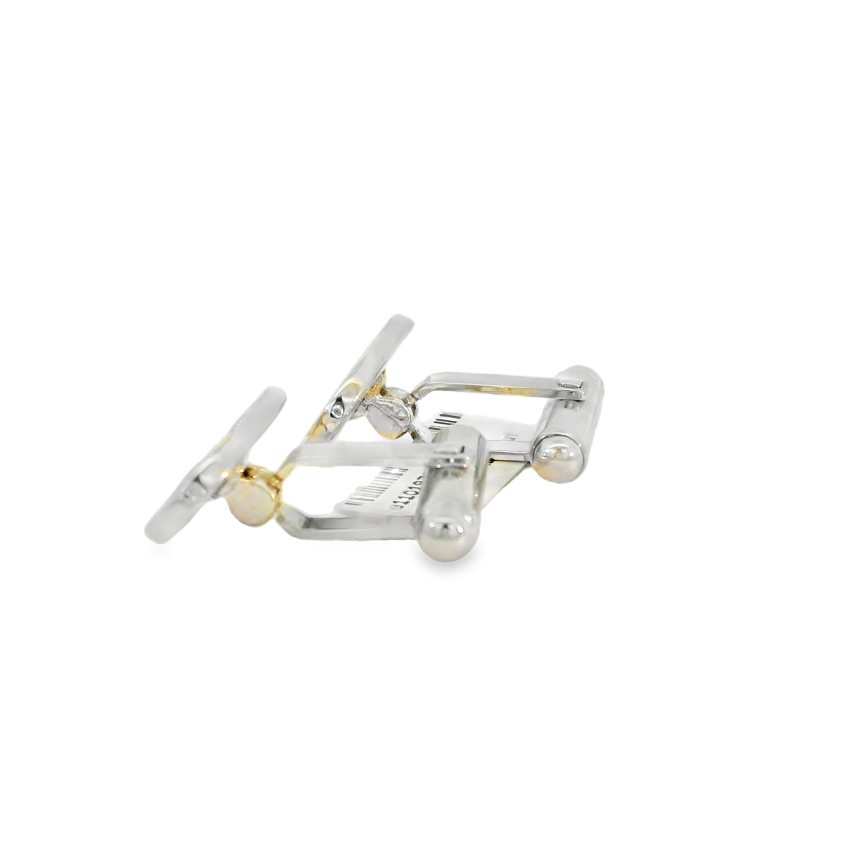 Silver oval Ruby Cufflinks