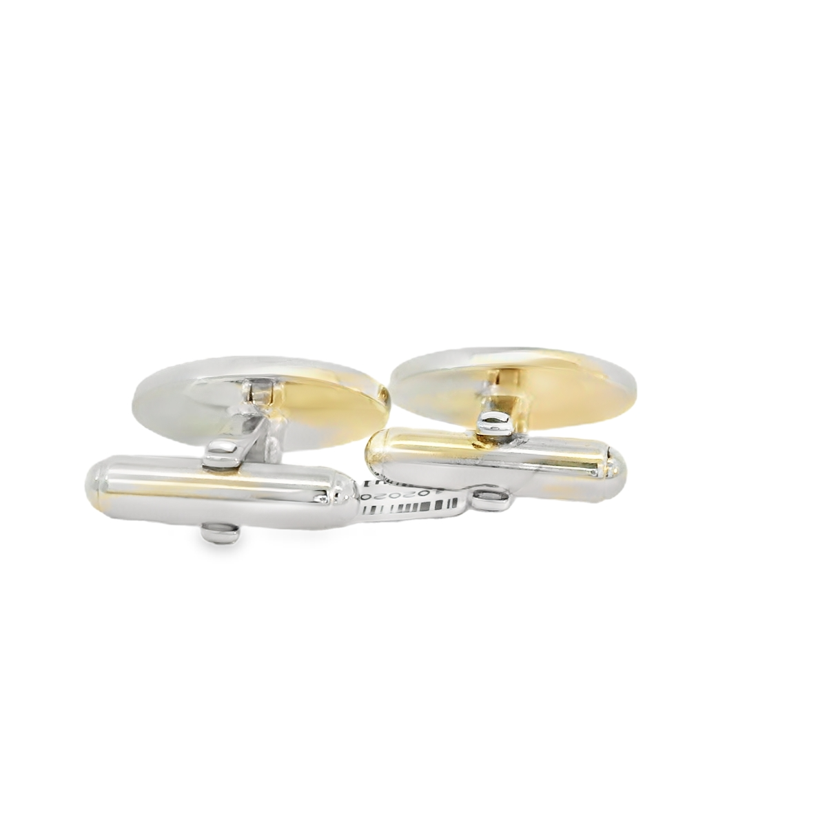 Silver Full hand engraved oval cufflinks