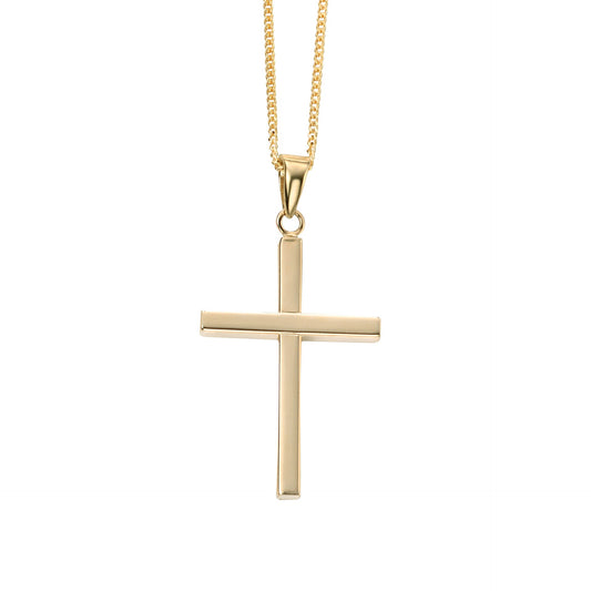 9ct Yellow Gold Cross Pendant