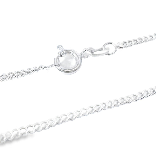 18" Silver 1.7mm Curb Chain