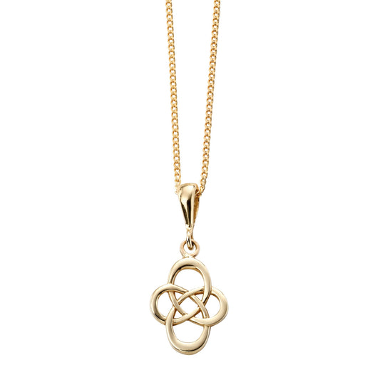 9ct Yellow Gold Celtic Drop Pendant