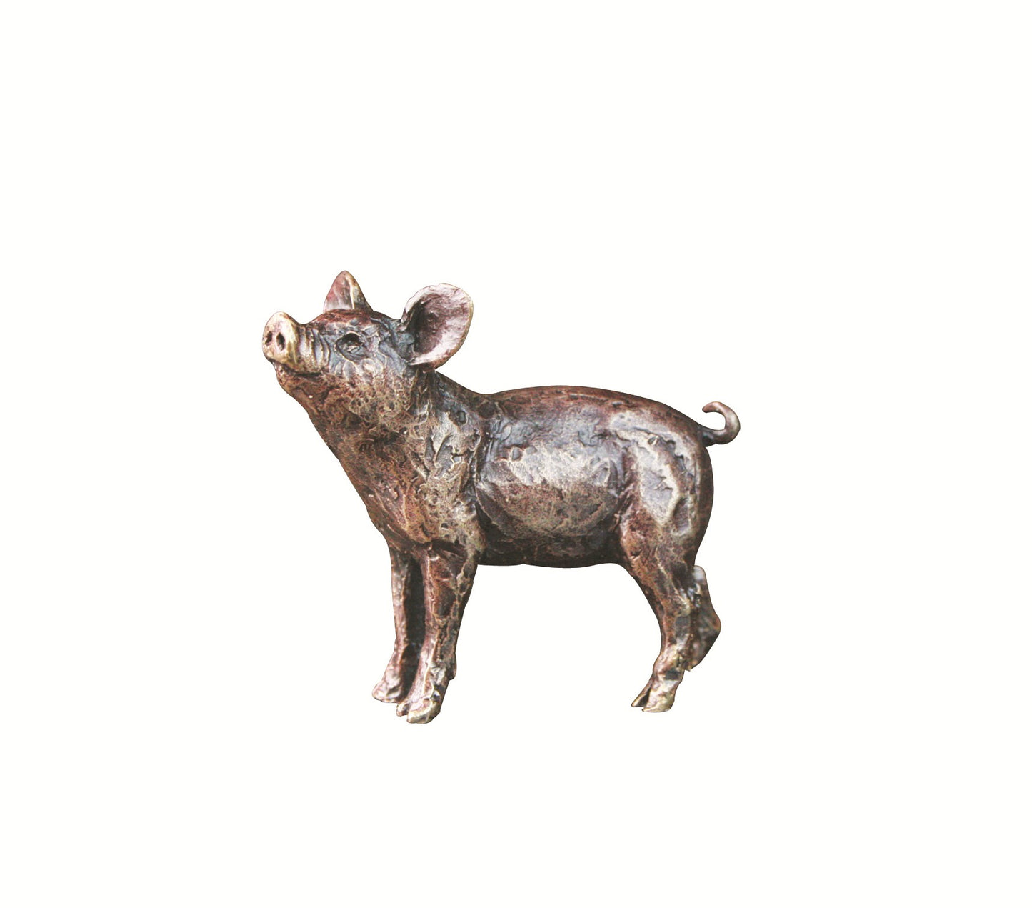 Bronze Pig Figurine