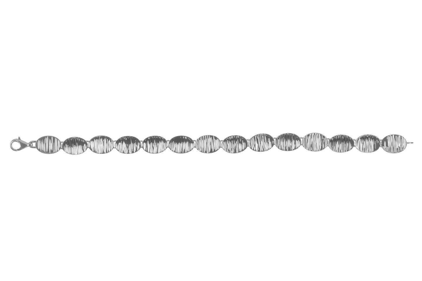 Silver Oval Link Bracelet