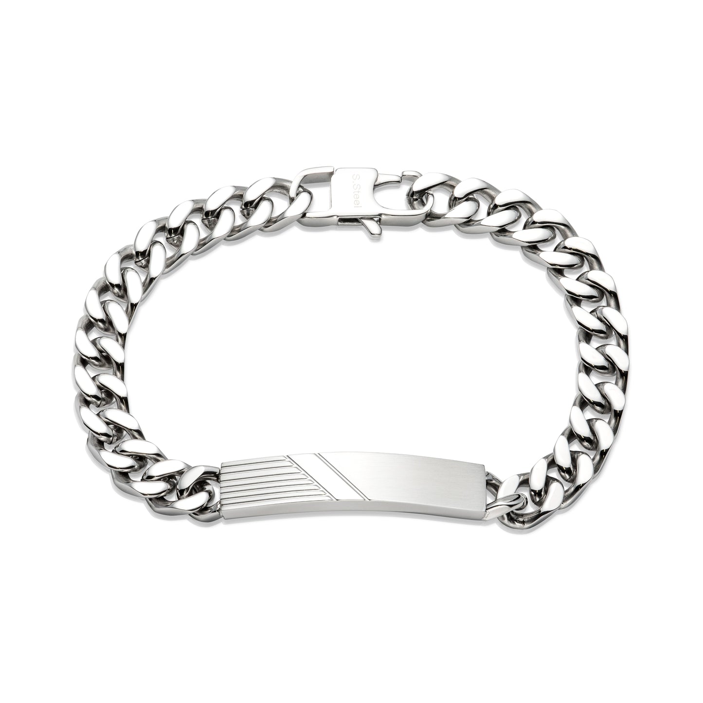 Stainless Steel Curb ID Bracelet