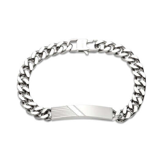 Stainless Steel Curb ID Bracelet
