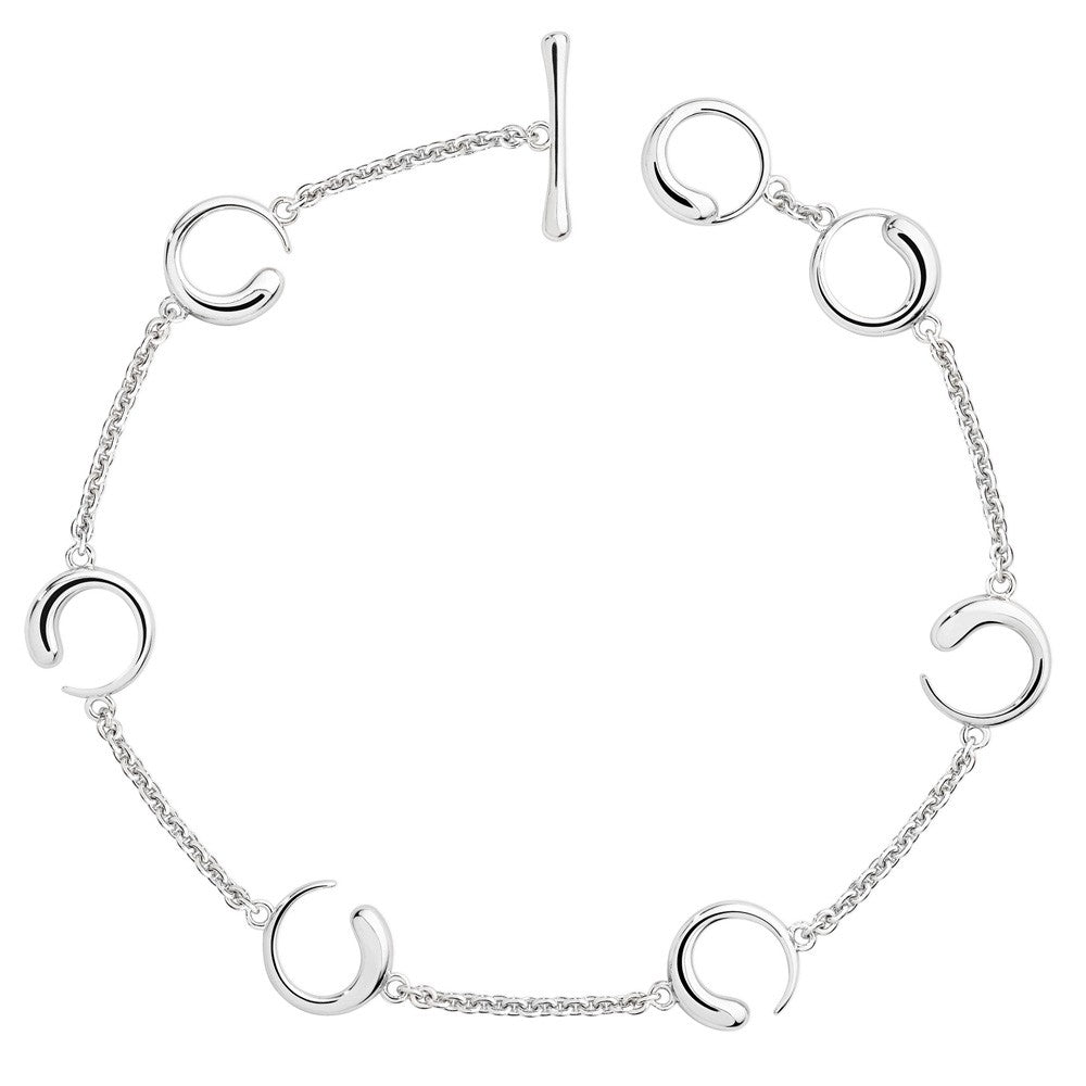 Silver Luna T-bar Bracelet