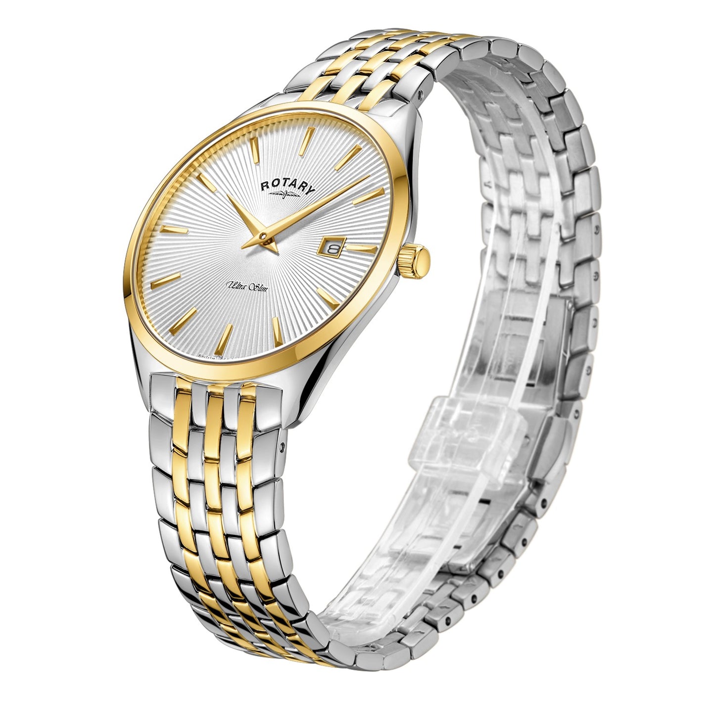 Two Tone Ultra Slim Watch