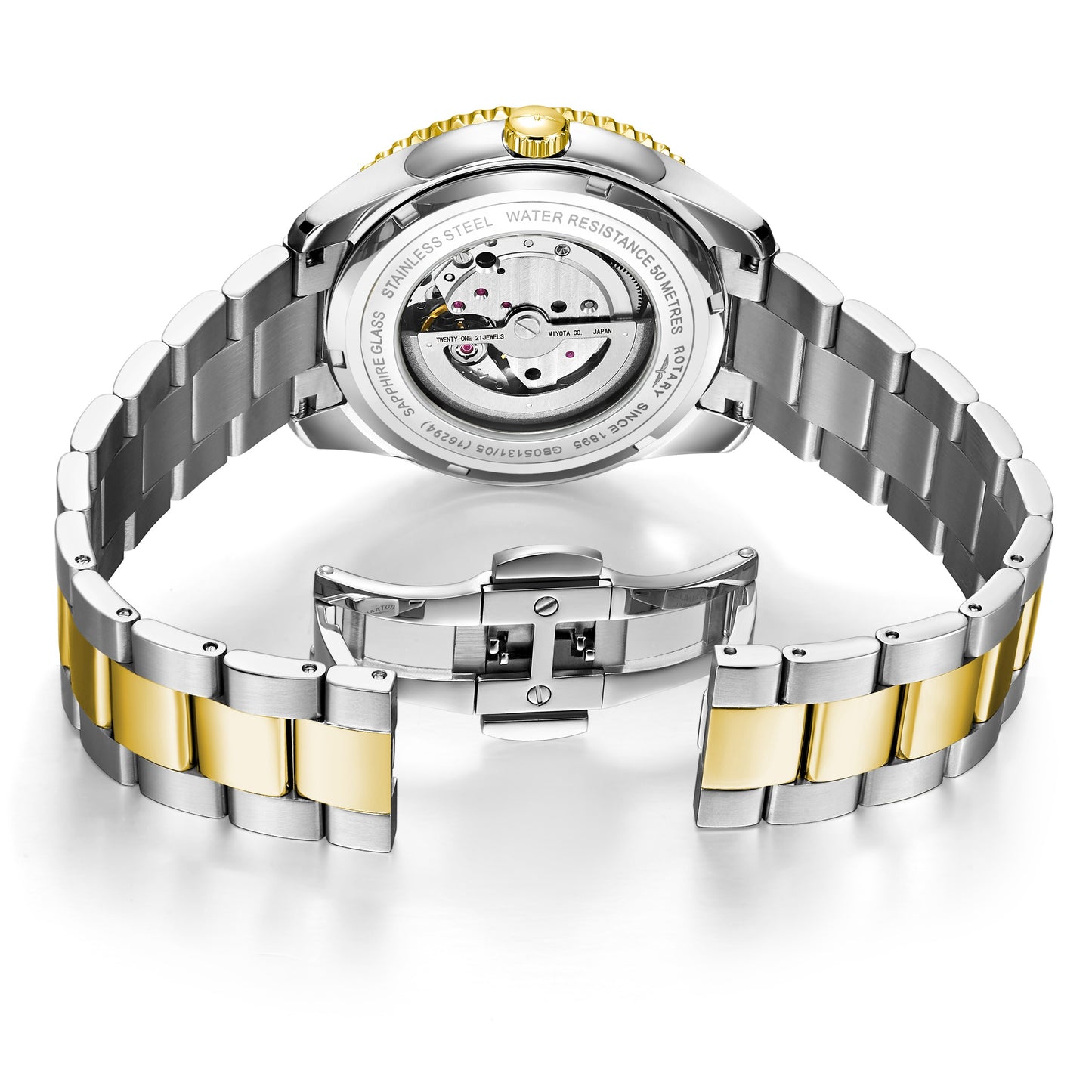 Two Tone Blue Dial Henley Automatic Watch