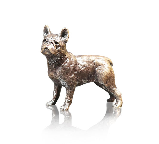 Bronze French Bull Dog Figurine