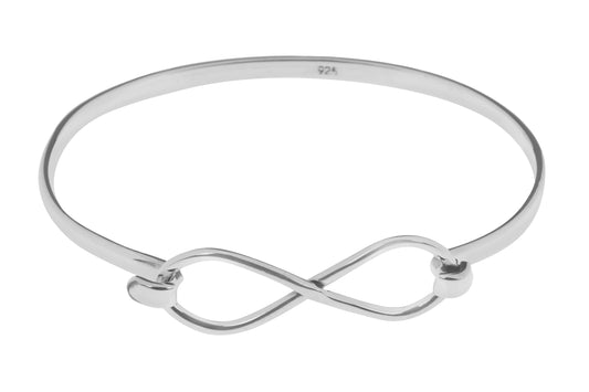 Silver Infinity Bangle