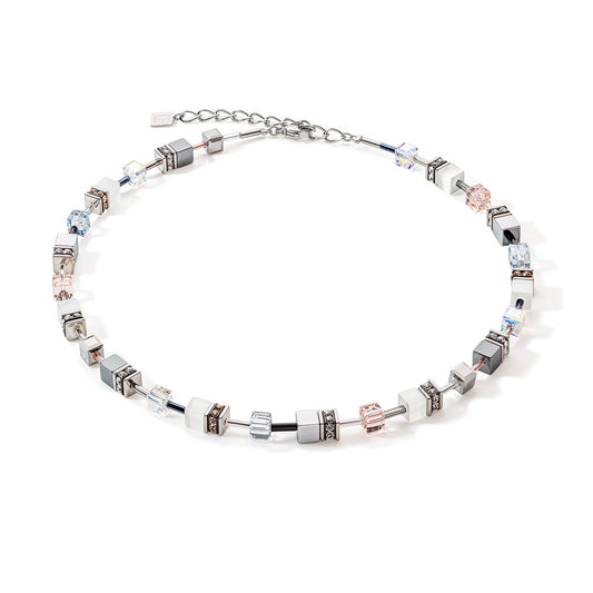 Geocube Iconic Monochrome necklace peach