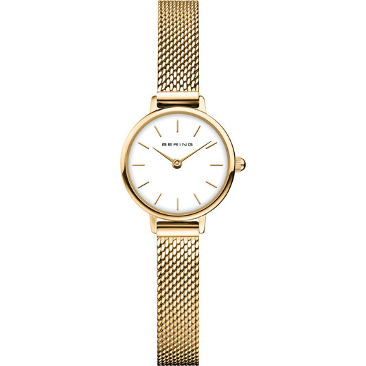 Gold Colour Small Mesh Watch