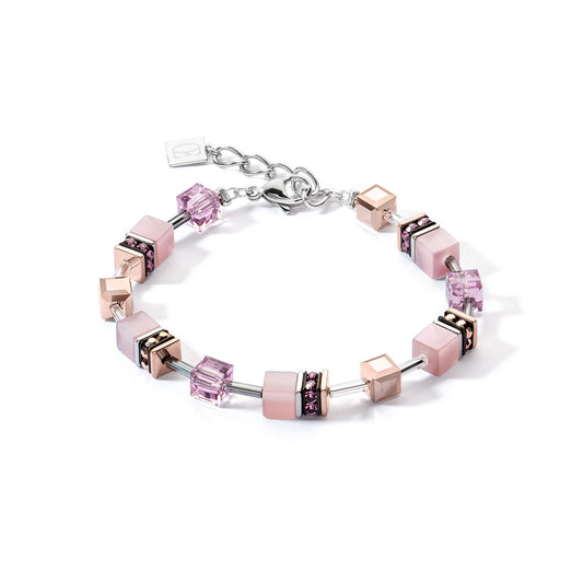 Pink and Rose Geocube Bracelet