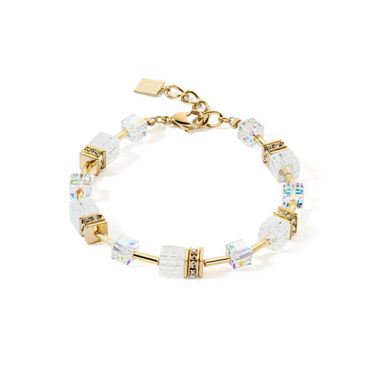 GeoCUBE Iconic Nature bracelet gold white