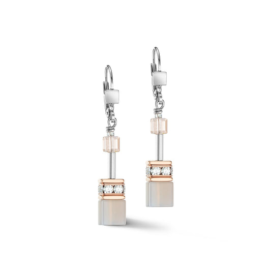 Geocube Iconic Precious earrings rose gold-peach