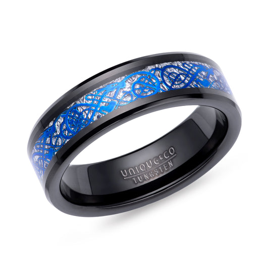 Tungsten Black Meteriote Paper Ring
