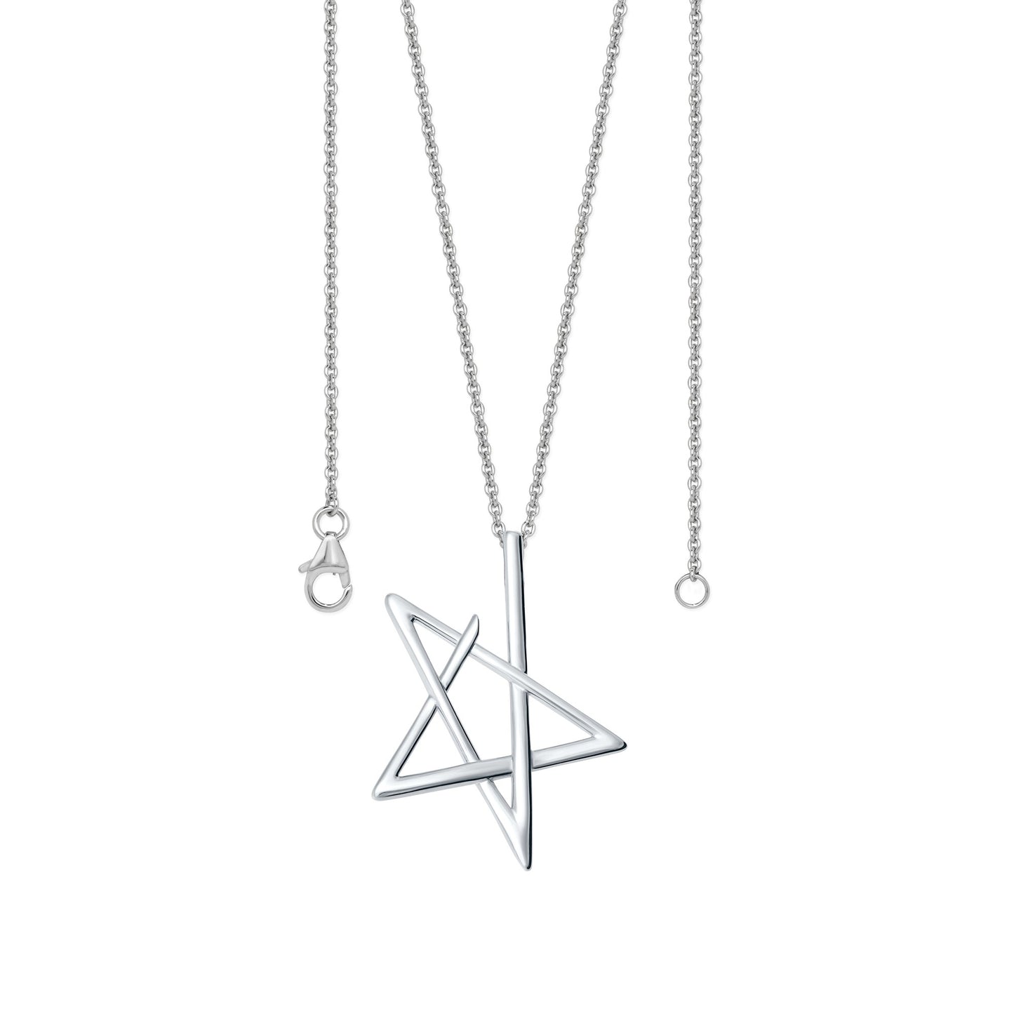 Silver Star Pendant with Chain