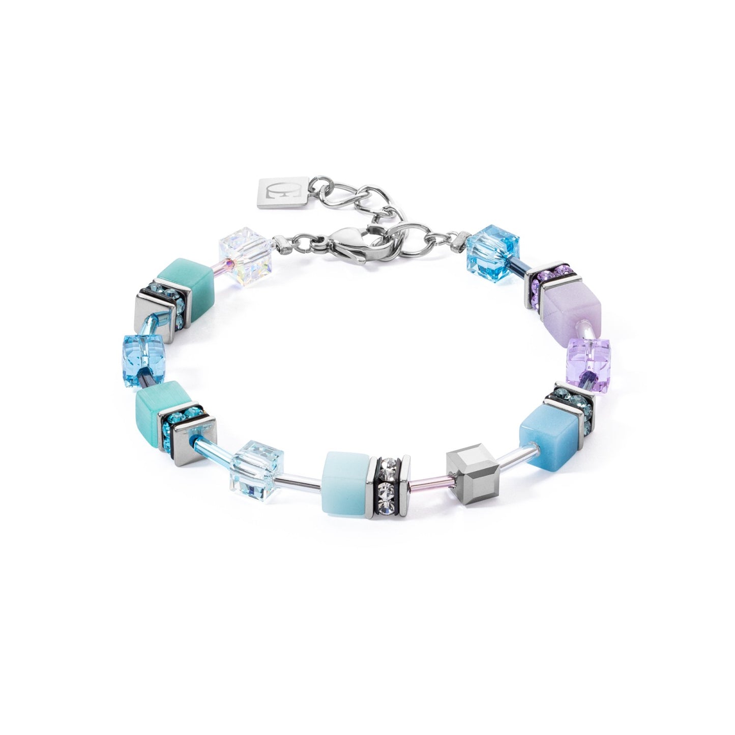 Geocube Iconic bracelet aqua-lilac