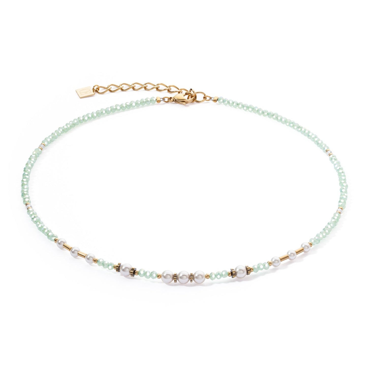 Necklace Little Twinkle Pearl Mix light green