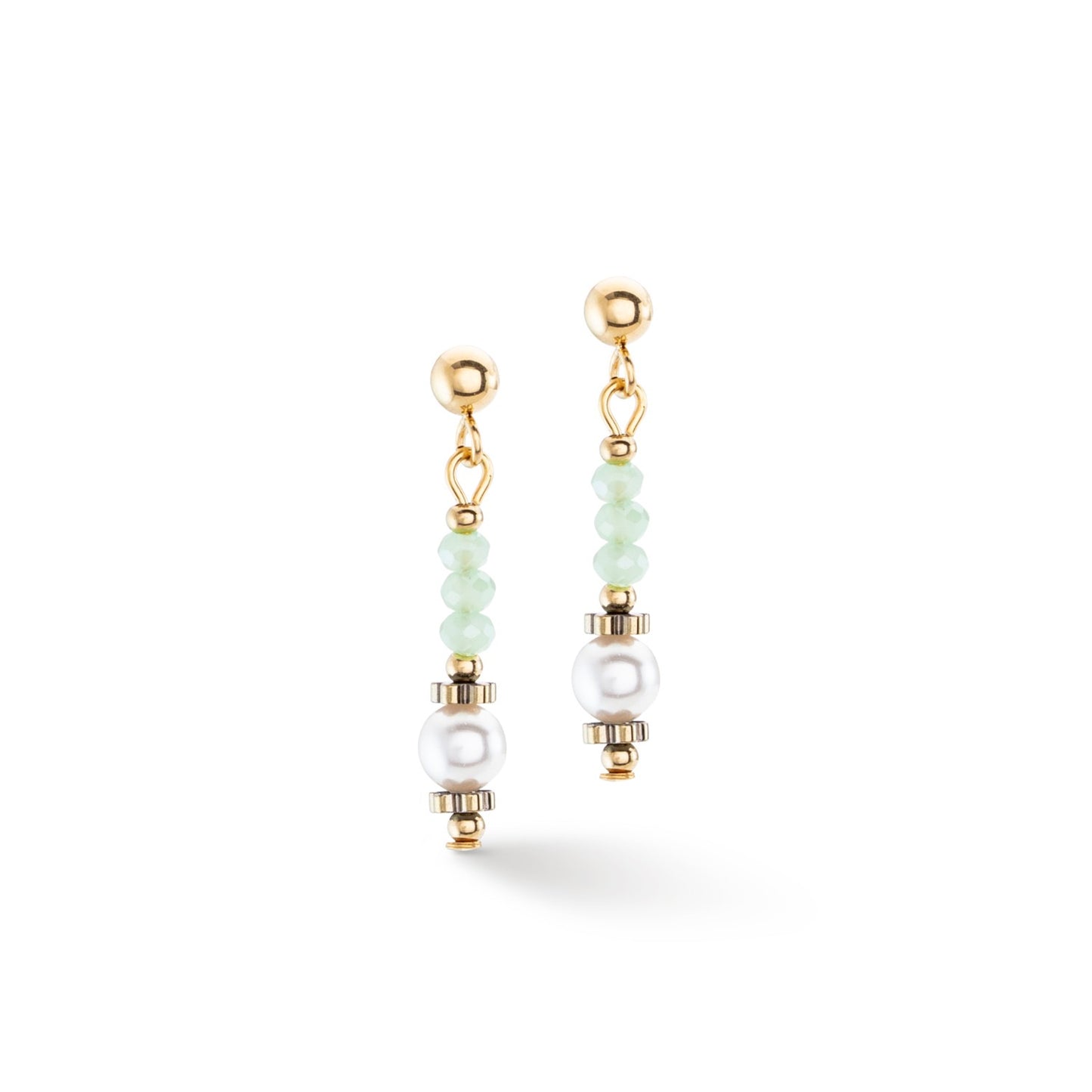 Earrings Little Twinkle Pearl Mix light green