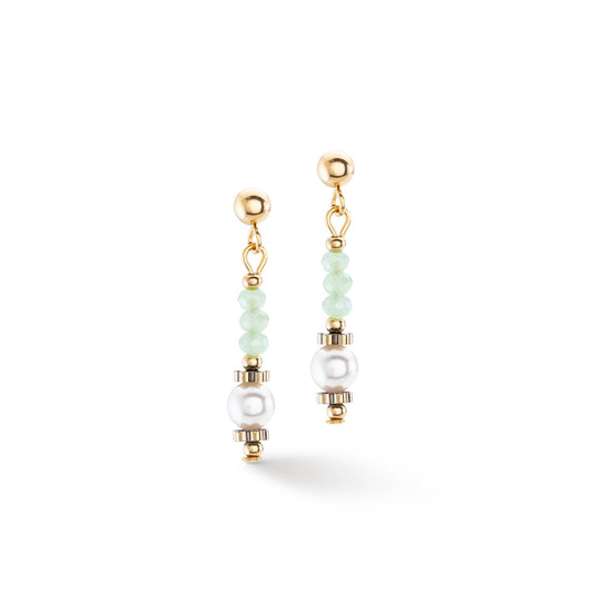 Earrings Little Twinkle Pearl Mix light green