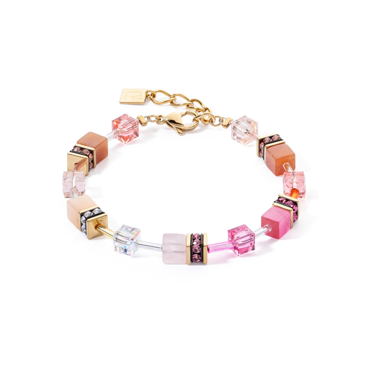 Geocube Iconic Precious bracelet rose-orange