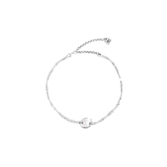 Silver Plated Pearl and Bead Collar