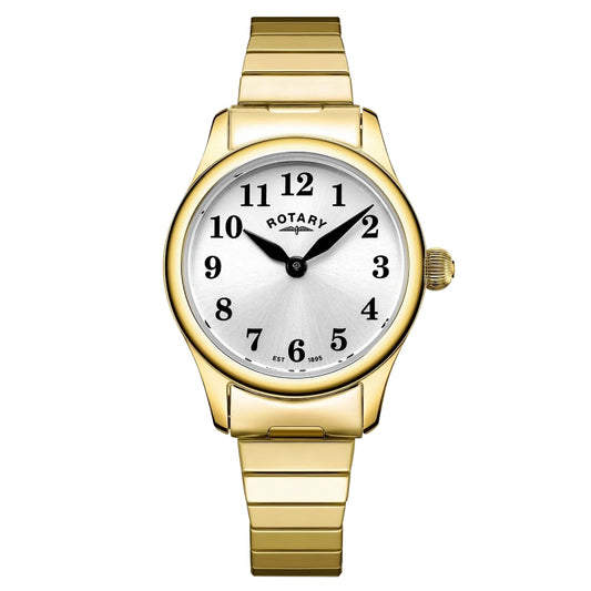 Gold Plated Elasticated Numbered Watch