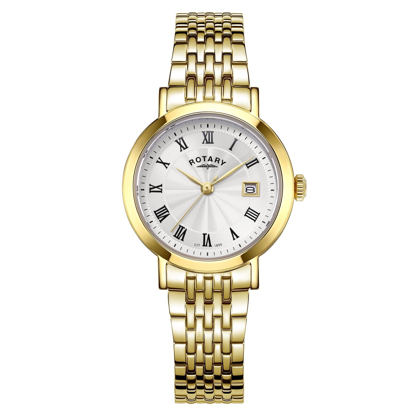 Gold Plated Roman Numeral Dial Bracelet Watch