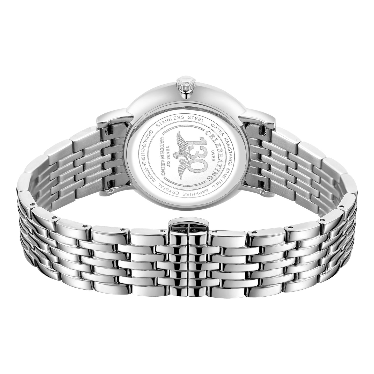 Stainless Steel White Dial Watch