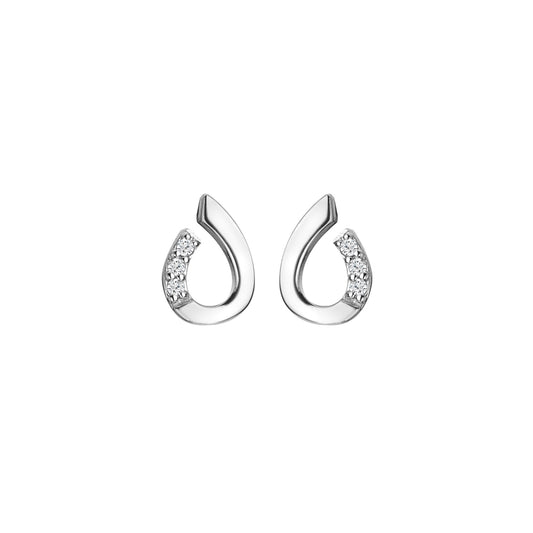 Teardrop Diamond Earrings