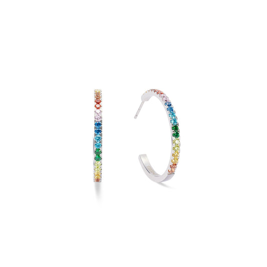 Eternal Love Hoop big silver-multicolour
