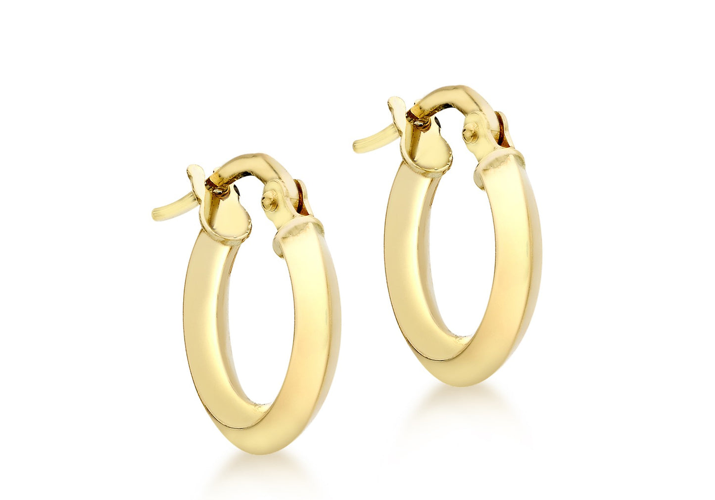 9ct Yellow Gold 13mm Polished Hoop Creole Earrings
