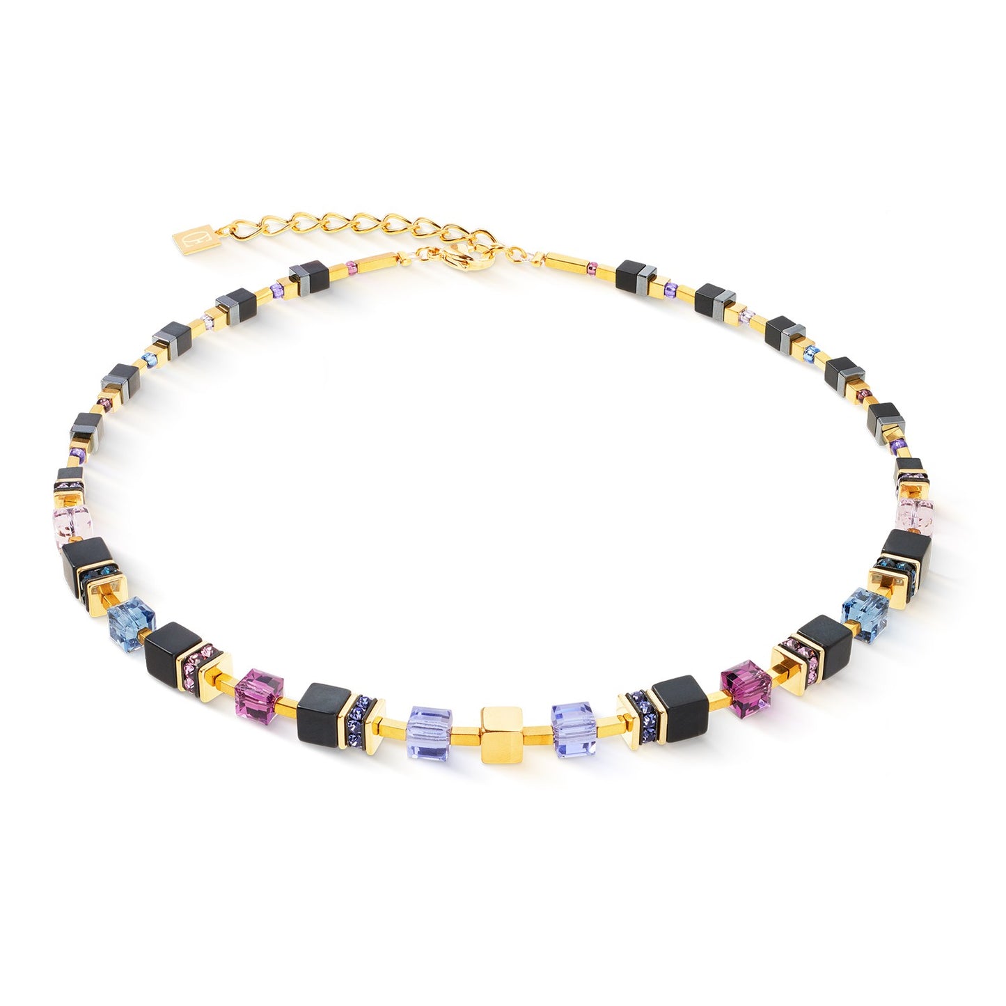 Geocube Precious Classic necklace Blue Moon gold