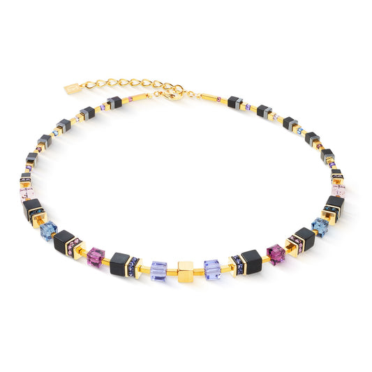 Geocube Precious Classic necklace Blue Moon gold