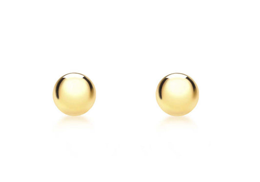 9ct Yellow Gold 3mm Ball Stud Earrings