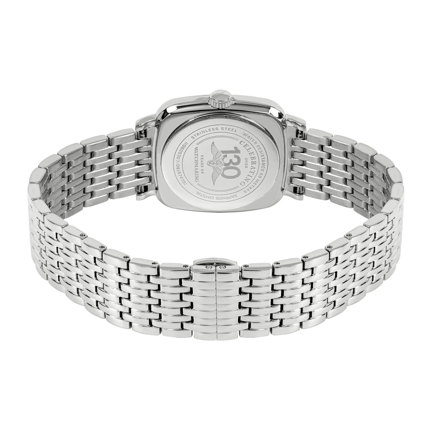 Stainless Steel Square Roman Numberal Bracelet Watch
