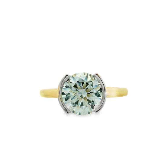 9ct Yellow Gold and White Gold Lab Grown Diamond Engagement Ring