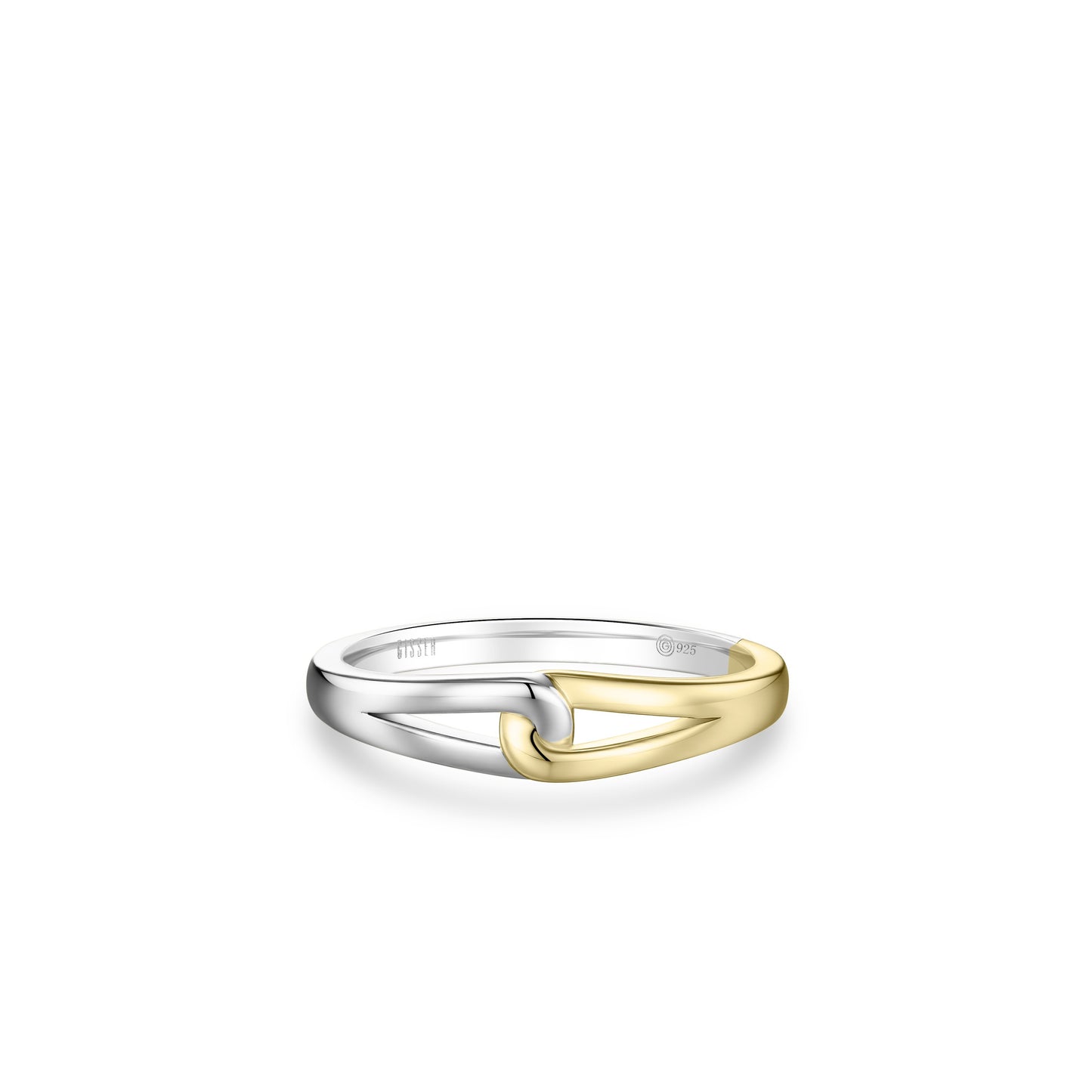 Two Colour Entwined Ring