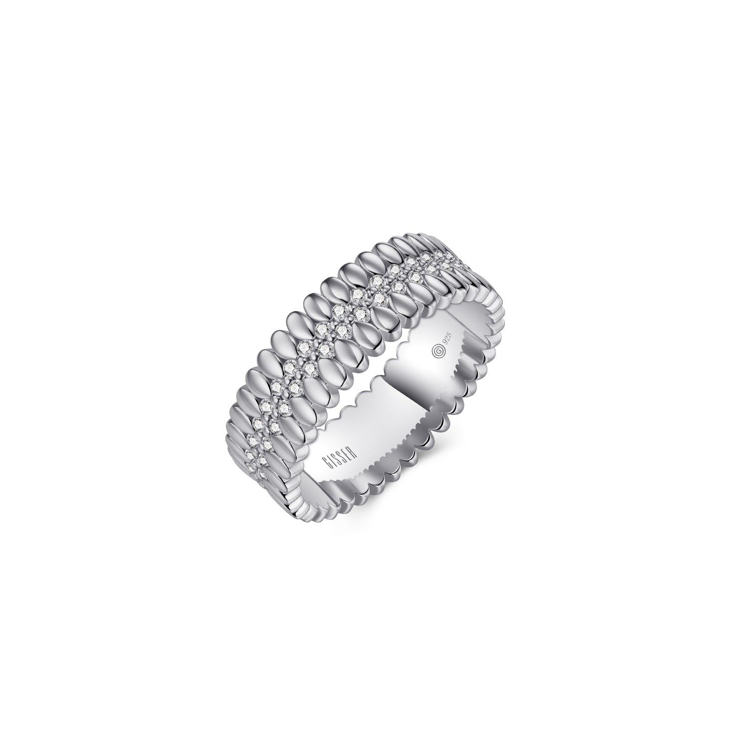 Silver Fancy Stone Set Ring