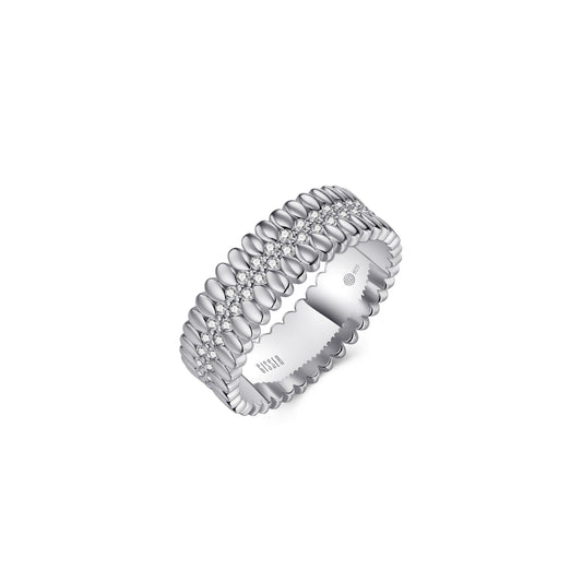 Silver Fancy Stone Set Ring