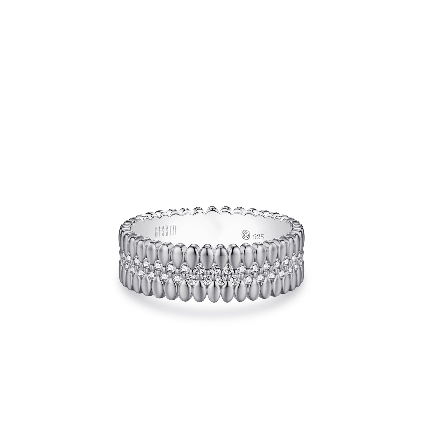 Silver Fancy Stone Set Ring