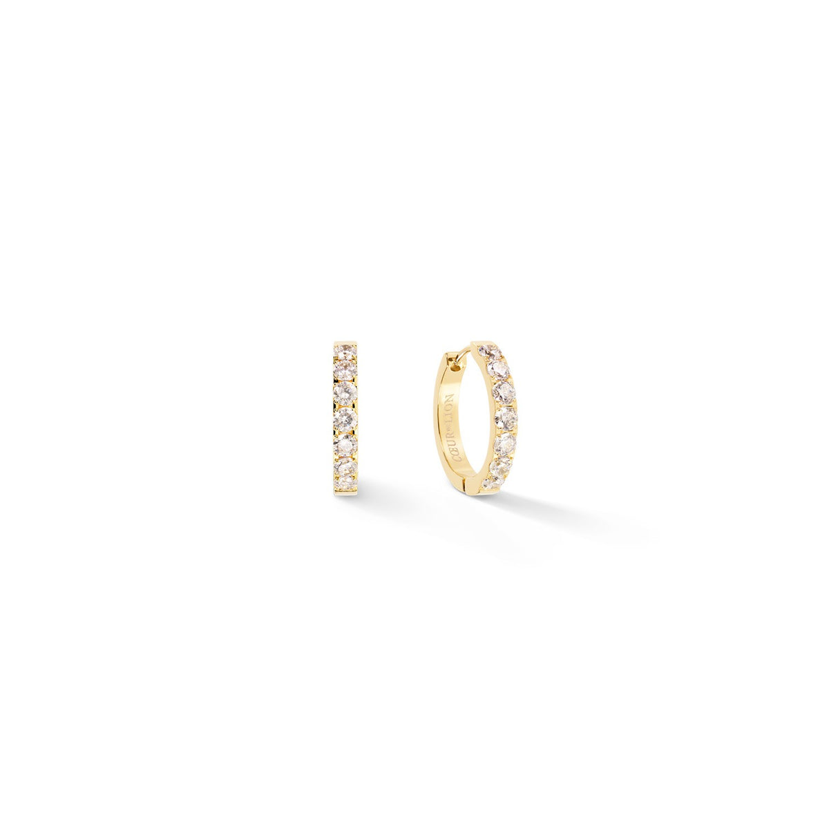 Eternal Love Bold Hoop Earrings Gold Colour