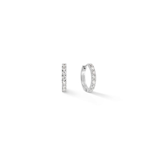Eternal Love Bold Hoop Earrings Silver