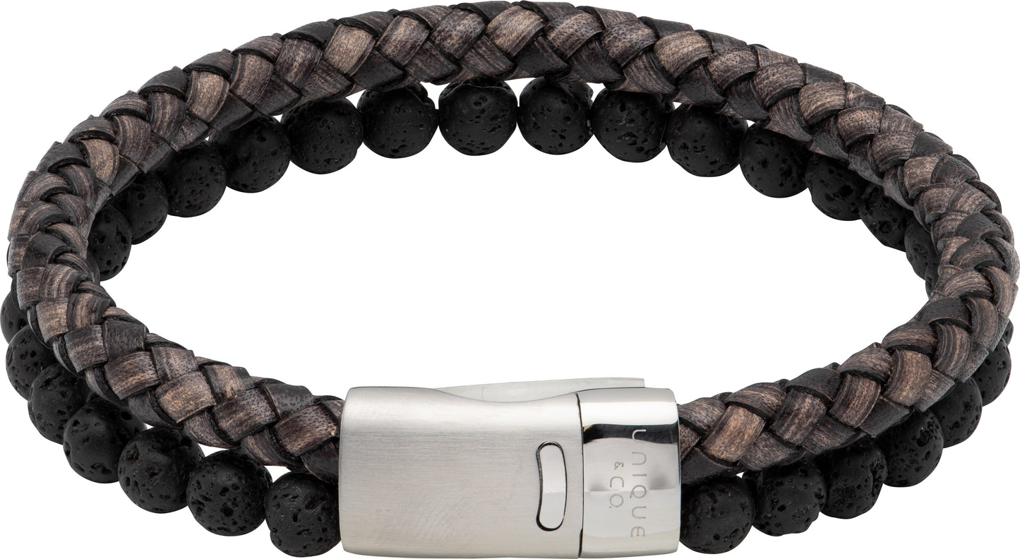 Antique Black Double Strand Bracelet