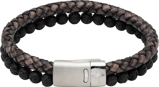 Antique Black Double Strand Bracelet